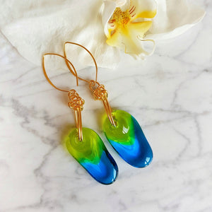 Nature Flow Glass Earrings