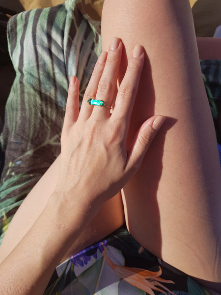 Turquoise Pill Ring